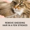 Eye Envy ProGlide 6" Cat Comb. Deshedding and Detangling Comb. Removes undercoat, shedding hair, tangles and knots. Prevents matted fur. Gentle rounded pins of two lengths