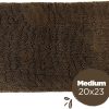 Soggy Doggy Crate Mate Dog Bed - Microfiber Chenille Mat, Travel Bed for Dog - Ultra-Absorbent Kennel Plush Pad (Chocolate Brown, Medium 20” x 30”)