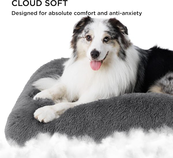 81pooybzVNL._AC_SL1500_.jpg Bedsure Washable Large Dog Bed for Crate, Faux Fur Dog Crate Pad for Large Breed, Plush Soft Comfort Dogs Sleeping Mat, Anti-Slip Pet Kennel Pad, 35" x 23", Dark Grey