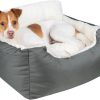 81sffVPjLyL._AC_SL1500_.jpg Best Pet Supplies Dog House Bed Crate Mat Tent Indoor Round Soft Plush for Small, Medium, and Large Breeds - Gray, 21 x 20 x 14