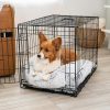 918HgRIzmIL._AC_SL1500_.jpg Best Friends by Sheri Nap Mat Dog Bed with Bolster - Washable Crate Pad, Removable Cover, Frost, Medium, 30x17