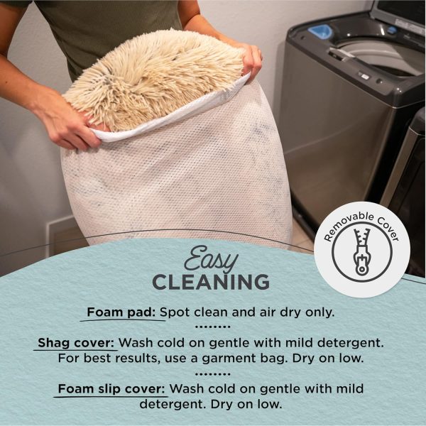 91YMO8ZEAkL._AC_SL1500_.jpg Best Friends by Sheri Nap Mat Dog Bed with Bolster - Washable Crate Pad, Removable Cover, Frost, Medium, 30x17