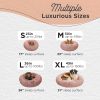 Best Friends by Sheri Original Calming Donut Dog and Cat Bed, Shag Faux Fur, Dusty Rose, (36in x 36in) - Anxiety Relief for Pets Up to 100 lbs
